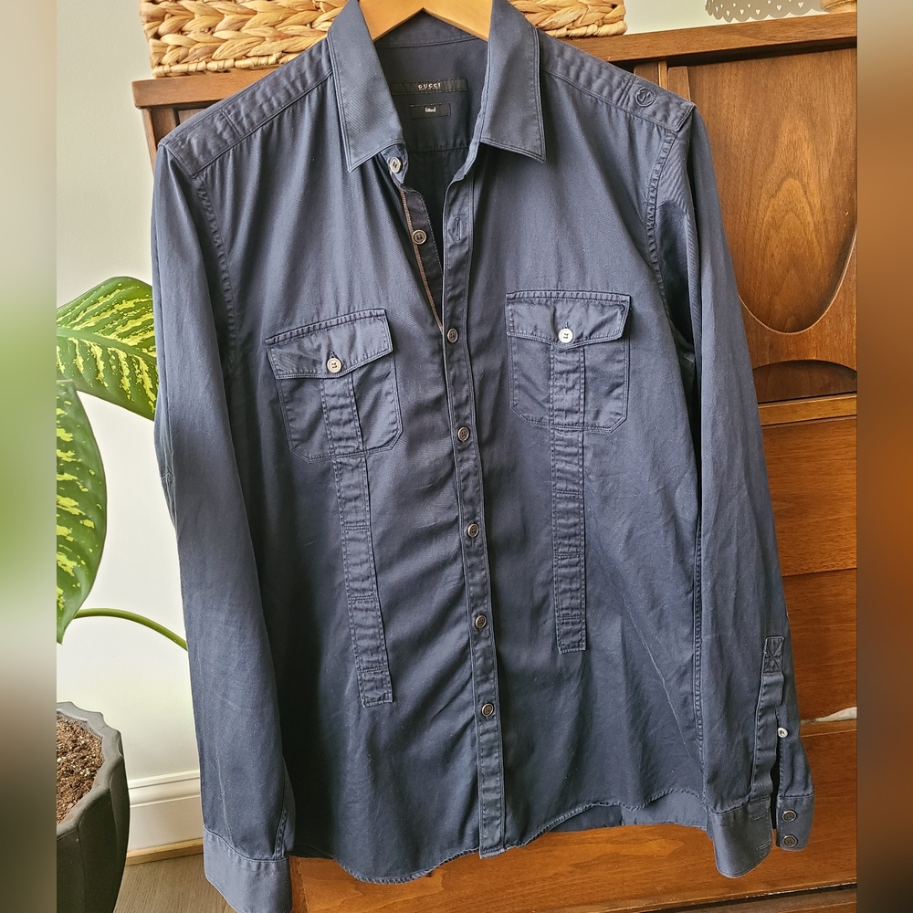 Men's Gucci button-down shirt size 39/15.5